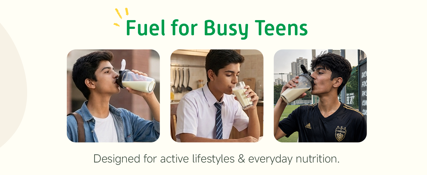 Little Joys Nutrimix Protein Powder for Teenage Boys & Girls (13-18 years) | 12g Protein | No Added Sugar | Ragi, Bajra, Jowar, Almonds & Walnuts | For Energy, Immunity & Brain Health | Vanilla, 350g