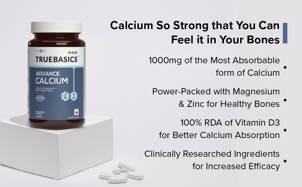 TrueBasics Advance Calcium, 90 Tablets