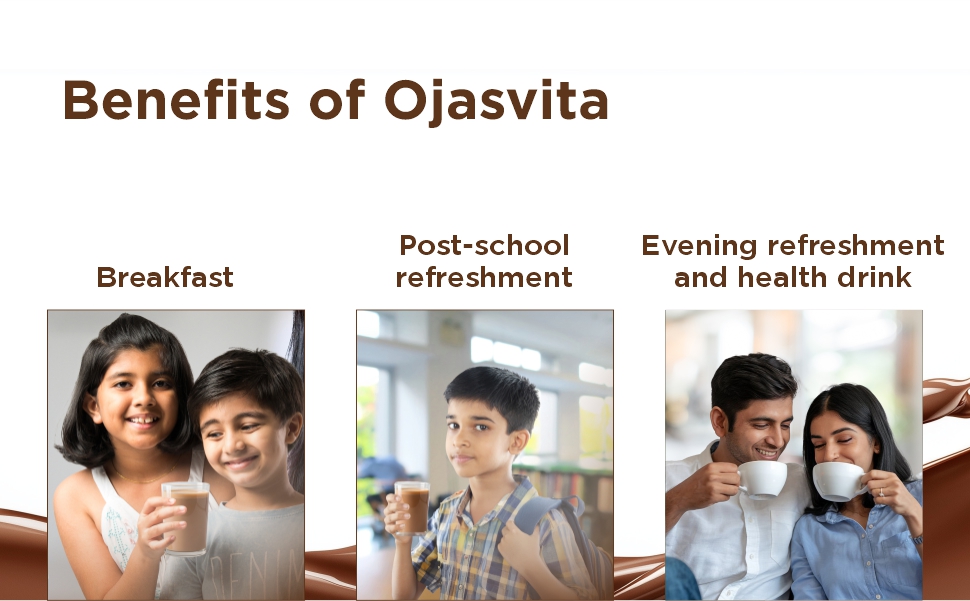 Sri Sri Tattva Chocolate Ojasvita | For Sharp Mind and Healthy Body | Milk Mix | Goodness of 7 Herbs| Immunity Booster – 1kg Foil Pack