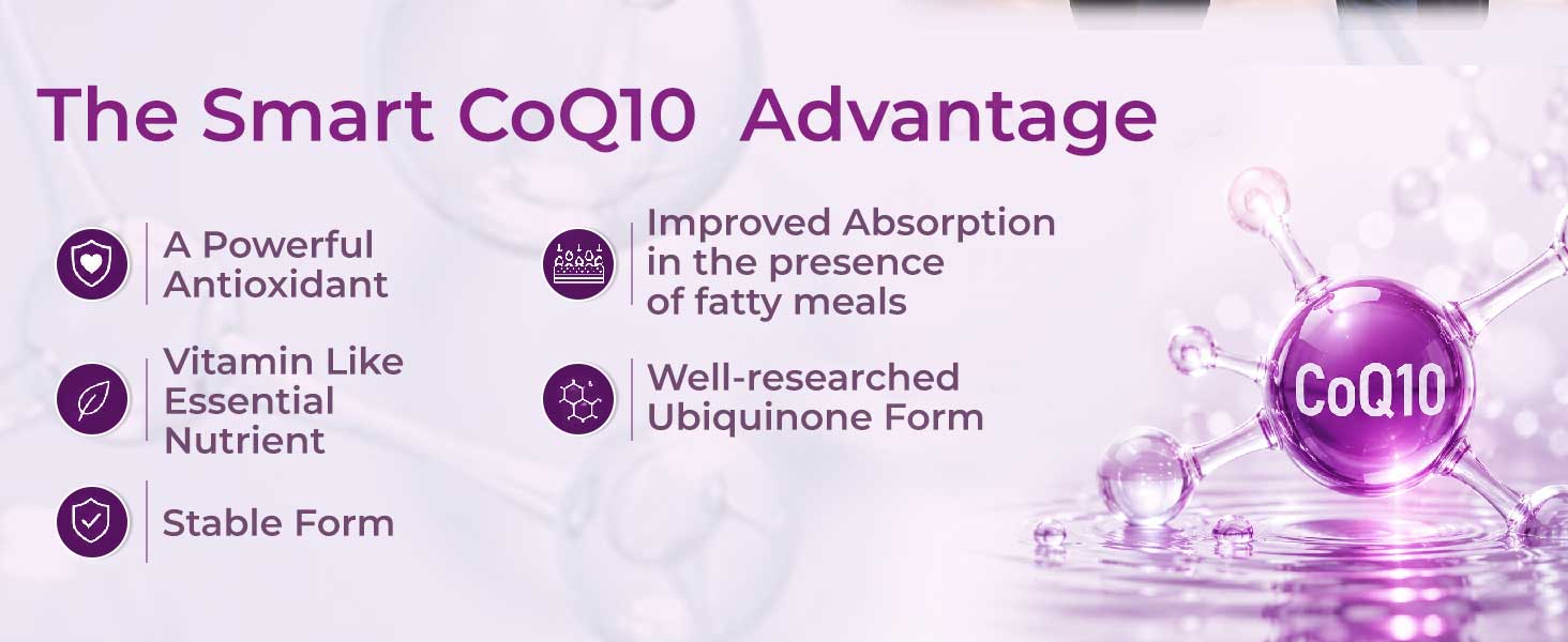 INLIFE Coenzyme Q10 CoQ10 Supplement 100mg Ubiquinone, 30 Chewable Tablets