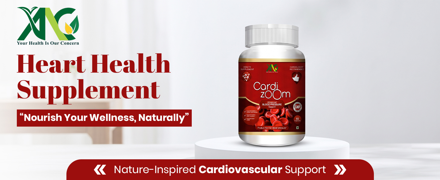 ANC Cardizoom with Arjuna Extract & Moringa Extract Heart Health Supplement Veg (60 Capsules) for Men & Women (Pack of 1)