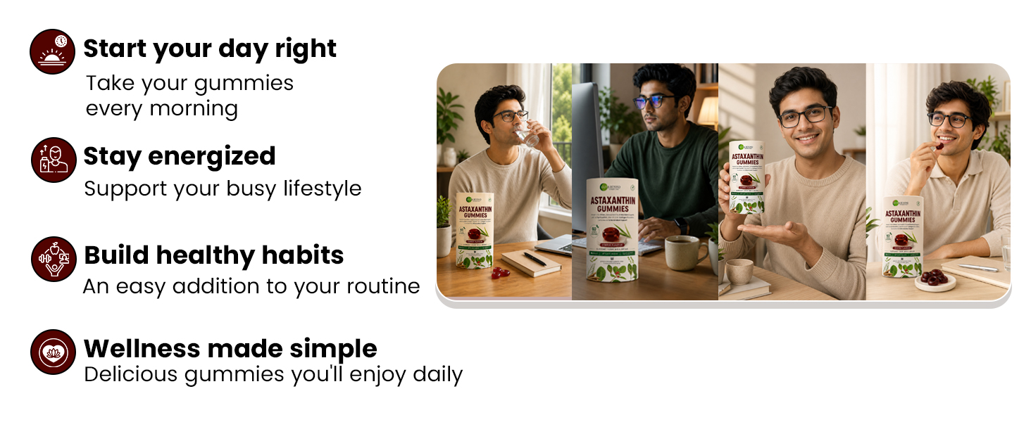 Gut and Beyond Eye Essentials Gummies 60 Count | Lutein and Astaxanthin for Blue Light Protection | Reduces Eye Fatigue and Digital Eye Strain | Vision Clarity | Coffee Flavour