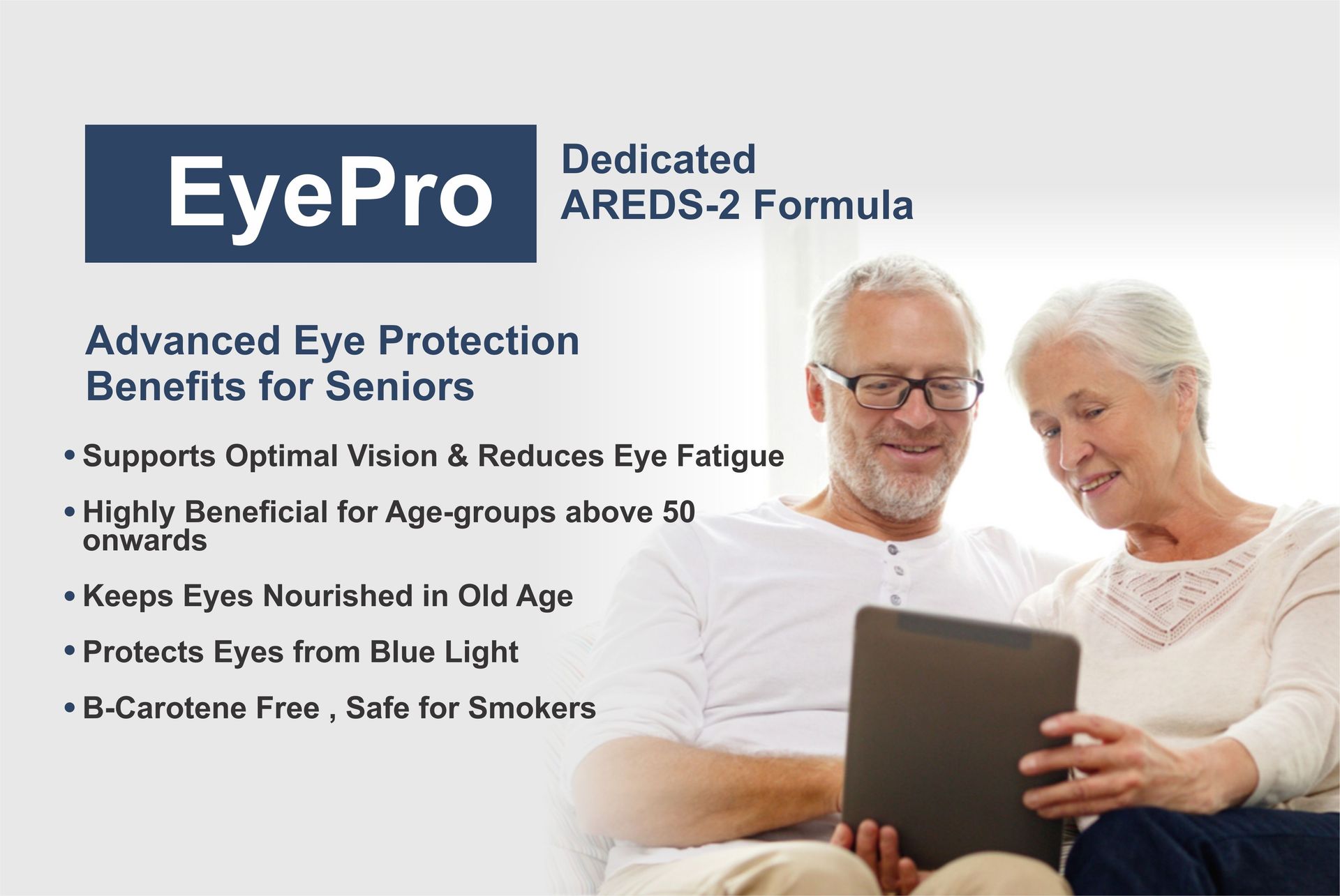 Trexgenics EyePro AREDS-2 Advanced Eye Protection formula with Researched Eye Ingredients Lutein,Zeaxanthin, Zinc, Copper & Bilberry(60 Veg. Capsules)