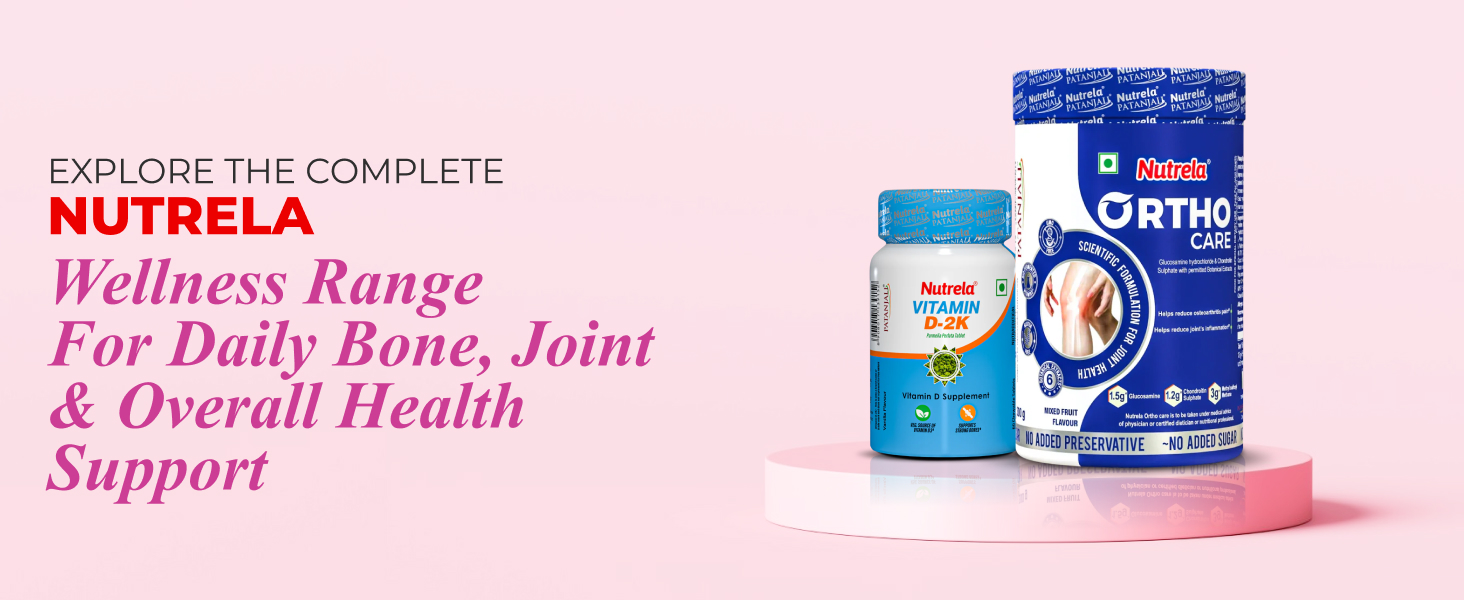 NUTRELA Bone Health Natural Calcium Supplement for Men & Women | Supports Bone Density, Joint Health, and Muscle Strength | Pack of 2