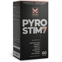 Pyro Stim 7 Stoffwechsel Booster Fat Loss Unterstützung Energie Boost - Einmal-A-Day Thermogenic mit Teacrine for Focus, Appetite Control, Muskeltoning und Mood Control (60 Kapseln)