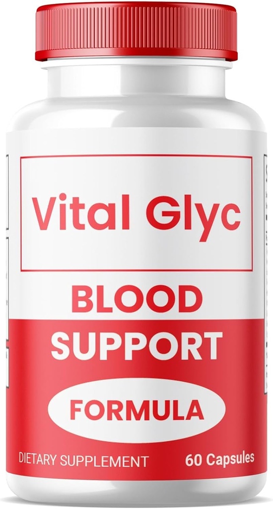 (1 Pack) Vital Glyc Capsules - Official Blood Support Formula, Vital Glyc Blood Vessel Cleaner, Vital Glyc Glyco Optimizer Pills, unterstützt Gesamtgesundheit & Wellness, Vital Glyc Powder (60 Kapseln)