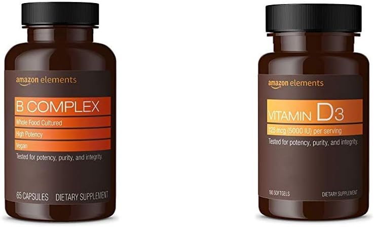   Elements B Complex (65 Capsules) and   Elements Vitamin D3 (180 Softgels)