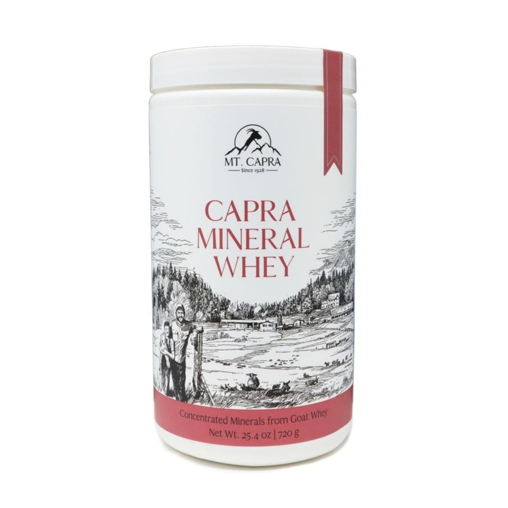 Mt. Capra Mineral Whey | Eine ganze Nahrung, Bio-verfügbare Mineral/Electrolyte Pulver-Ergänzung von Ziegenmilch Molke, reich an Kalium, Alkalisieren | 28 Servierungen - 25.4 oz