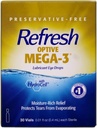 Refresh Optive Mega-3 Lubricant Single-Use Sterile Behälter Augentropfen 30 ea (Pack von 3)