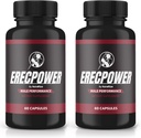 (2 Pack) Erecpower Capsules, Erecpower Pills für Männer, Erecpower Male Performance Supplement, Advanced Formulation, um Männer aktiven Lebensstil zu unterstützen, Erec Power Pastillas Bewertungen (120 Kapseln)