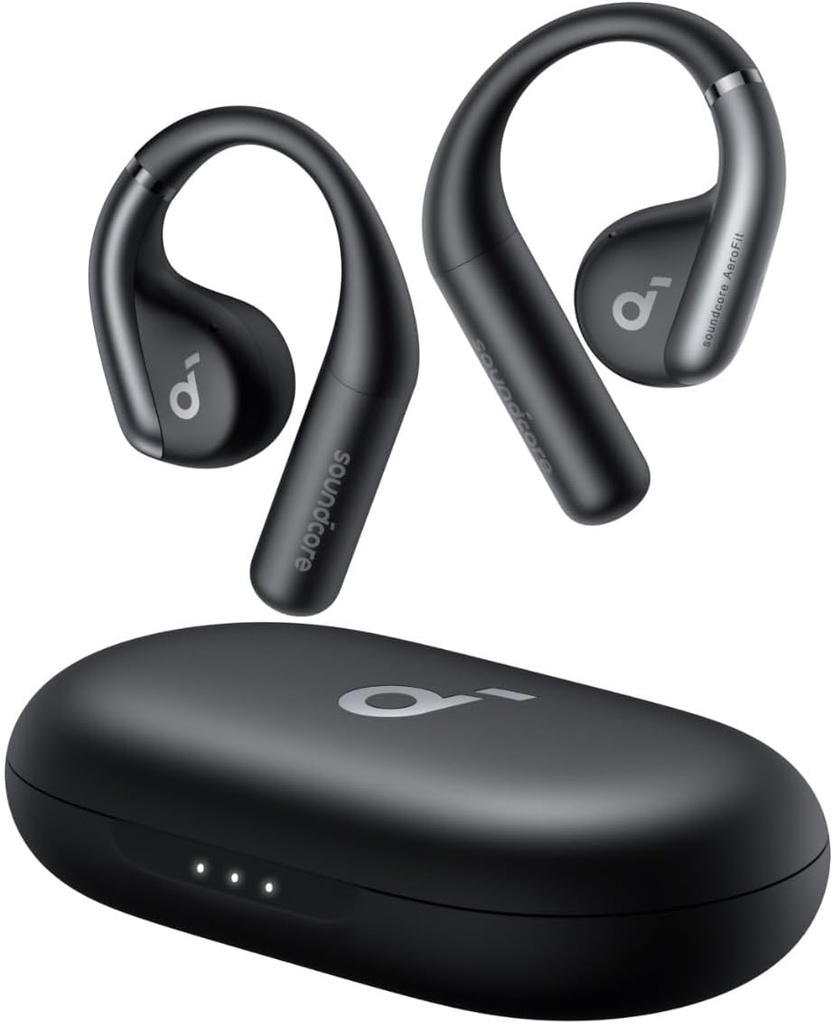Soundcore von Anker, AeroFit Open-Ear Kopfhörer, Ultra Comfort, Snug Fit, Ergonomic Ear Hook, Balanced Sound, IPX7 Waterproof, 42H Playtime,Small-Ear Friendly,App Control,Clear Calls,Wireless Earbuds