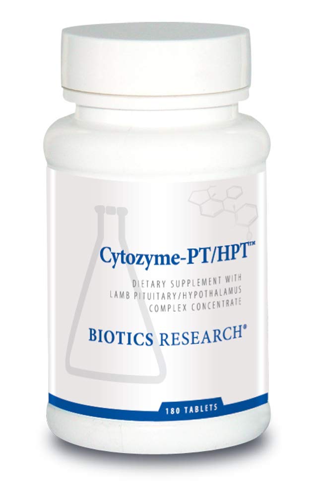 Biotics Research Cytozyme PT HPT Lamb Pituitary Hypothalamus Complex, unterstützt Funktion der Hypophyse und Hypothalamus, Adrenal Health, Brain Boost 180 Tabletten