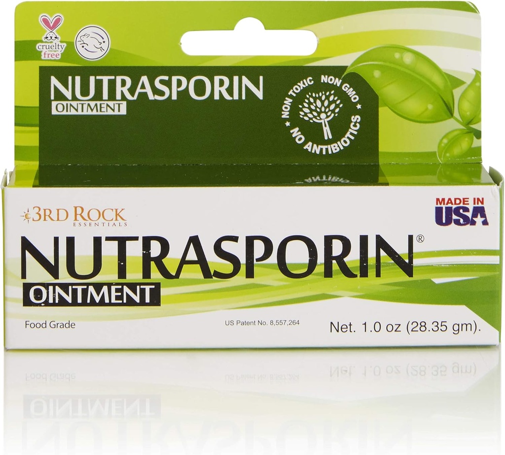 3rd Rock Essentials Nutrasporin Silber Salbe, Giftfrei, Petroleum-frei, nicht antibiotisch, Erste Hilfe, Lebensmittel Grade Salbe, 1.0oz, Packung von 1