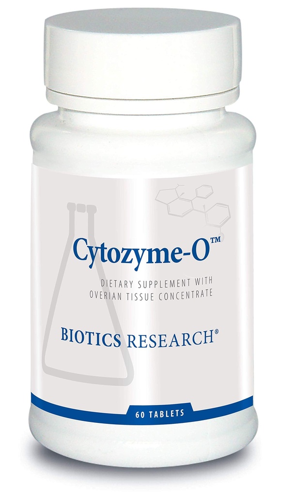 Biotics Research Cytozyme O Raw Bovine Ovarian Tissue, Unterstützt weibliche Gesundheit, SOD, Katalase, Potent Antioxidant Aktivität, 60 Tabletten
