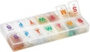 Extra große Pille Organizer - Pille Box 7 Tage Wöchentliche Pille Organizer 2 Mal pro Tag und PM Tägliche Pille Organizer Fall für Medikamente Pillen und Ergänzungen mit Braille und Bright XL einfach zu lesen Farben