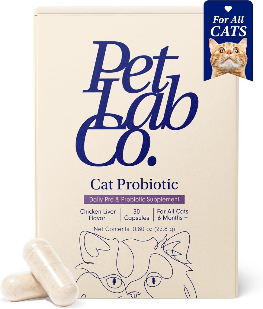 PetLab Co. Probiotika für Katzen, unterstützen Gut Health, Occasional Diarrhea, Verdauungs- und Immununterstützung - einfach zu bedienen - 30 Count