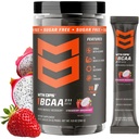 MTN OPS BCAA Pulver 2:1:1 Aminosäuren ergänzen Pulver für schnelle Muskelgewinnung und Reparatur mit Zero Sugar & Gluten Free - 20-Servings, Erdbeere Dragonfruit Trail Packs