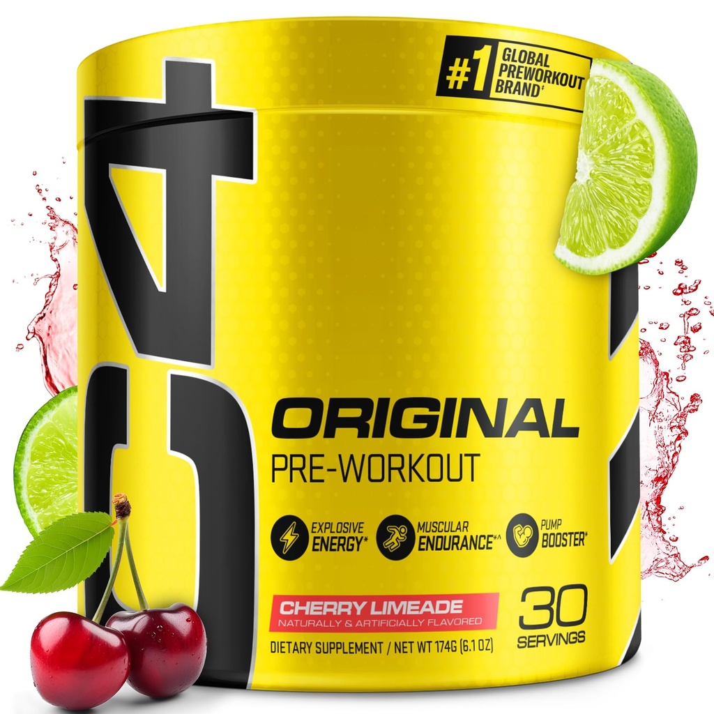 Cellucor C4 Original Pre Workout Powder Cherry Limeade | Vitamin C für Immununterstützung | Sugar Free Preworkout Energy for Men & Women | 150mg Caffeine + Beta Alanine + Creatine | 30 Servietten
