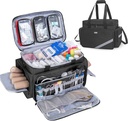 Trunab Erste Hilfe Tasche Leere, professionelle medizinische Tasche Notfall-Rettungs-Trauma Tasche mit Innere Dividers und Anti-Slip-Unterseite, Ideal für EMT, EMS, Paramedics