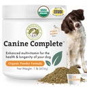 Wholistic Pet Organics Canine Complete - Dog Multivitamin Powder - 1 Lb - Tägliche Hunde-Vitamine und Ergänzungen für hausgemachte Lebensmittel - Immunsystem, Haut, Fleisch & Gesamtgesundheit - Kleine und große Zucht