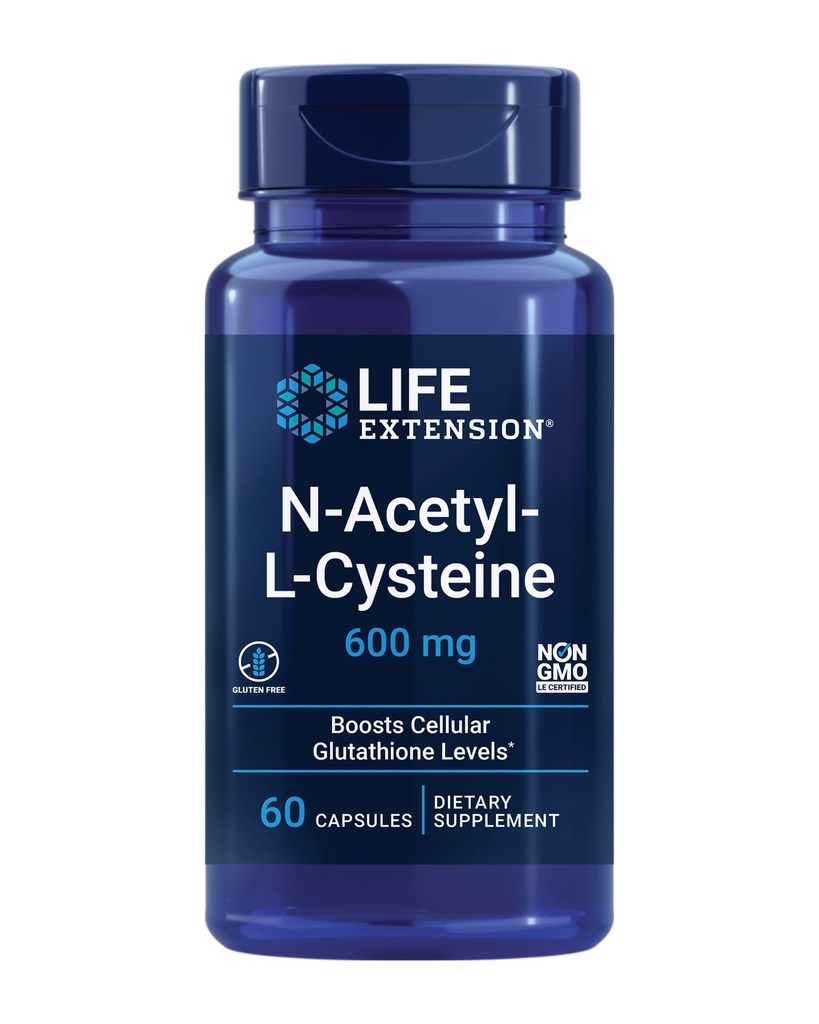 Lebensverlängerung Optimiertes Quercetin und N-Acetyl-L-Cystein Immun- und zelluläre Gesundheitsunterstützung - 250 mg Quercetin, 600 mg NAC - 60 Kapseln