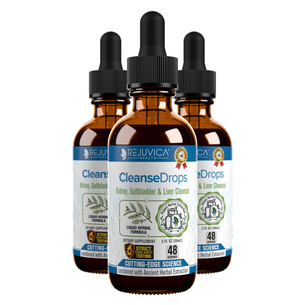 Saubere Tropfen - Advanced Kidney & Gallbladder Cleanse Support Supplement - Flüssige Lieferung für bessere Absorption - Chanca Piedra im Amazonischen Regenwald verwendet