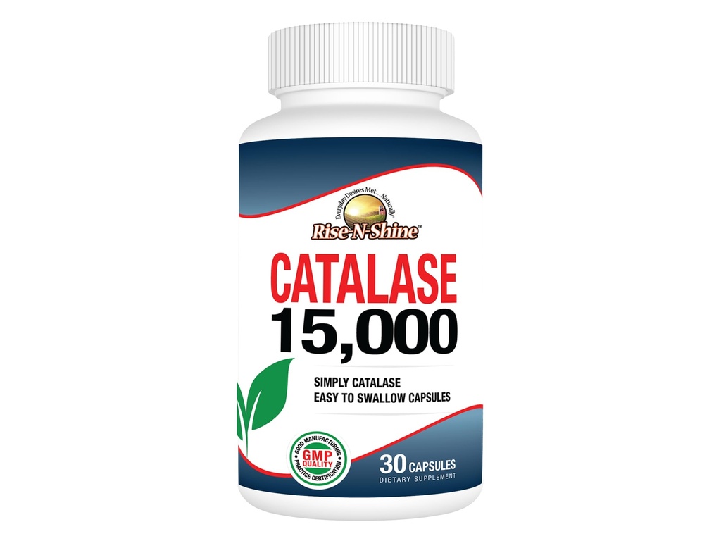 Rise-N-Shine Catalase Supplement 15.000 - Leistungsstarkes Antioxidans Enzym für die Haargesundheit Unterstützung- Haarergänzungsmittel für starke Haarunterstützung - 30 Kapseln