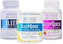 Relaxium Schlaf | 60 Kapsel + Schlafen Sie Quick Melts + Gummis (Family Pack Sleep Bundle)