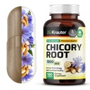 BIO KRAUTER Chicory Fiber Supplement - 1200 mg Stärke - 100 Count - Chicory Root Powder - Inulin Kapseln für Verdauungsunterstützung - Vegan