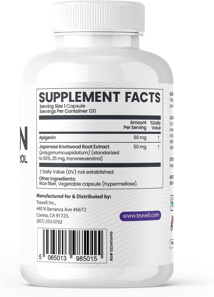 Teaveli Citicoline mit Apigenin Bundle