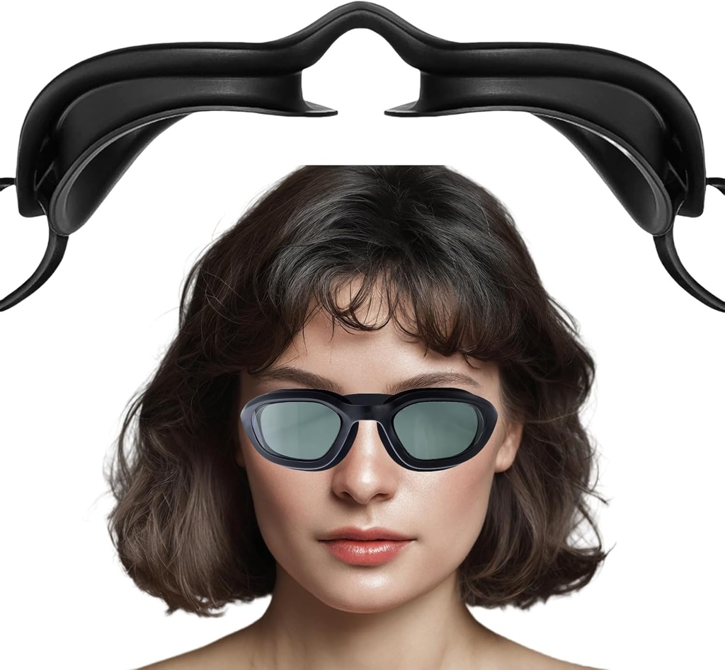 Feuchtigkeitskammer Gläser für trockene Augen Relief,3D feuchtigkeitsspendende Schlafbrille mit weichen und bequemen, gesiegelten Schlafmaske für CPAP Benutzer, Perfekte Passform, Verstellbarer Riemen
