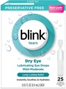 Blink Tears Lubricating Eye Drops Mild-Moderate Dry Eye, 25 Count - 0,01 oz (4 Pack)