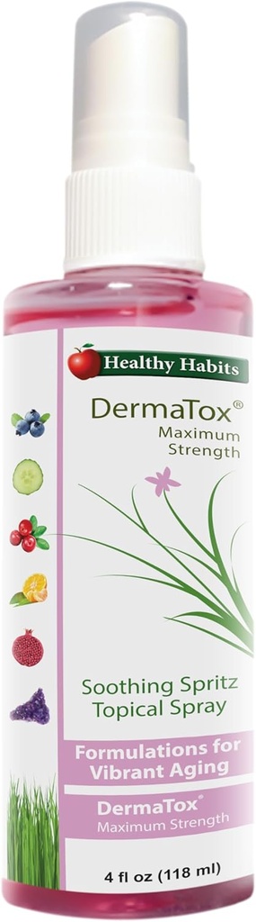 Gesunde Habits DermaTox 4oz Beruhigende Spritz Topical Spray Alle Zwecke sichere und effektive topische Spray beruhigende Hautpflege