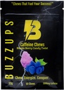 BuzzUps Koffeingummis – 100mg Koffein pro Gummy, Buzzin Berry Flavor, Energie-Boost für Sport, Spielen, Laufen, Radfahren, Fokus, Endurance Supplement (10 Gummis, 1 Pack)