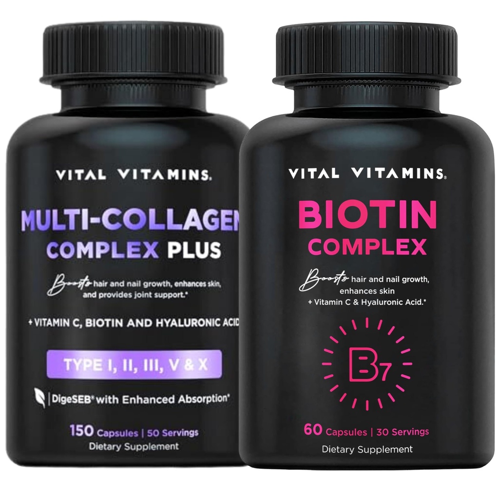 Vital Vitamine Multi Collagen Plus Pillen + Biotin Complex Pillen