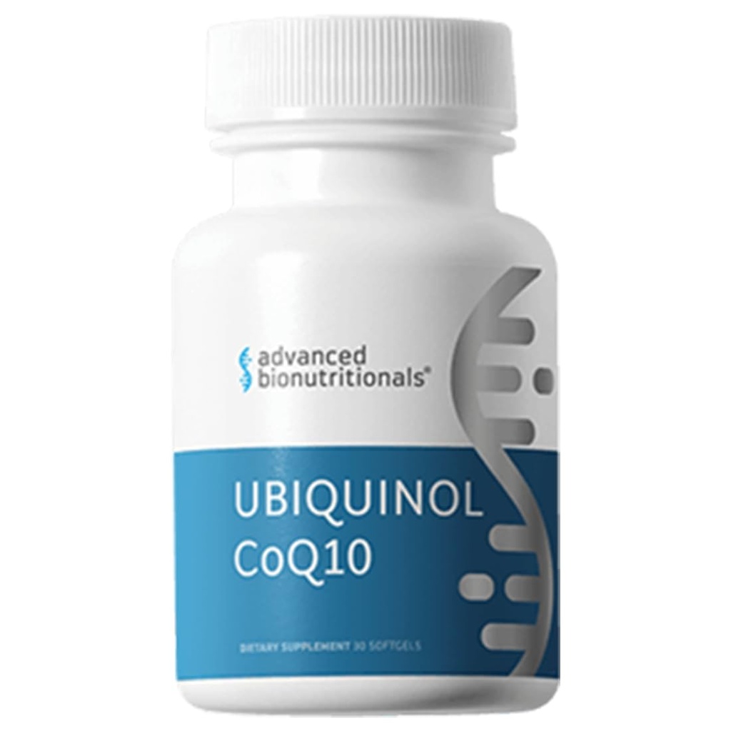 Advanced Bionutritionals Ubiquinol CoQ10, Erhöhte Energieproduktion, Natural Antioxidant Supplement, Hergestellt in den USA, 30 Softgel