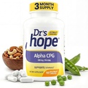 Alpha GPC 500mg, Alpha GPC Supplement - Unterstützt Speicher und kognitive Funktion - 180 Veggie Kapseln, Made in USA