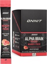 ONNIT Alpha Brain Instant - Ruby Grapefruit Flavor - Nootropic Brain Booster Memory Supplement - Brain Unterstützung für Fokus, Energie und Klarheit - Alpha GPC Choline, Katzenkralle, L-Theanine, Bacopa - 30ct