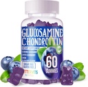 Glucosamin Chondroitin Gummi mit MSM & Elderberry Extra Strength - Joint Support, Antioxidant Immun Support Supplement für Erwachsene, Männer & Frauen.60 Blueberry Gummies