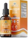 Flüssiges Magnesiumoxid 400mg Tropfen - Flüssige Magnesiumoxid-Ergänzung für Knochen, Muskel und Herzgesundheit, sublinguales Magnesiumoxid, hohe Potenz, leicht zu absorbieren, 60ml