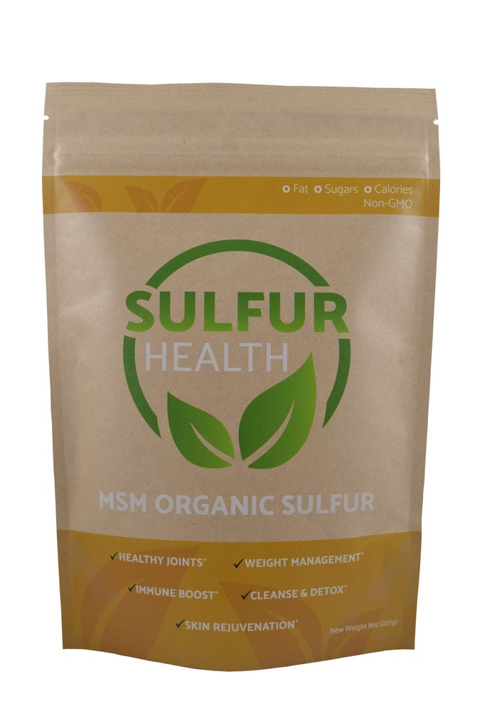 MSM Organic Sulfur - 99,9% Pure MSM Supplement - Lab-geprüft und zertifiziert (1 Pfund)