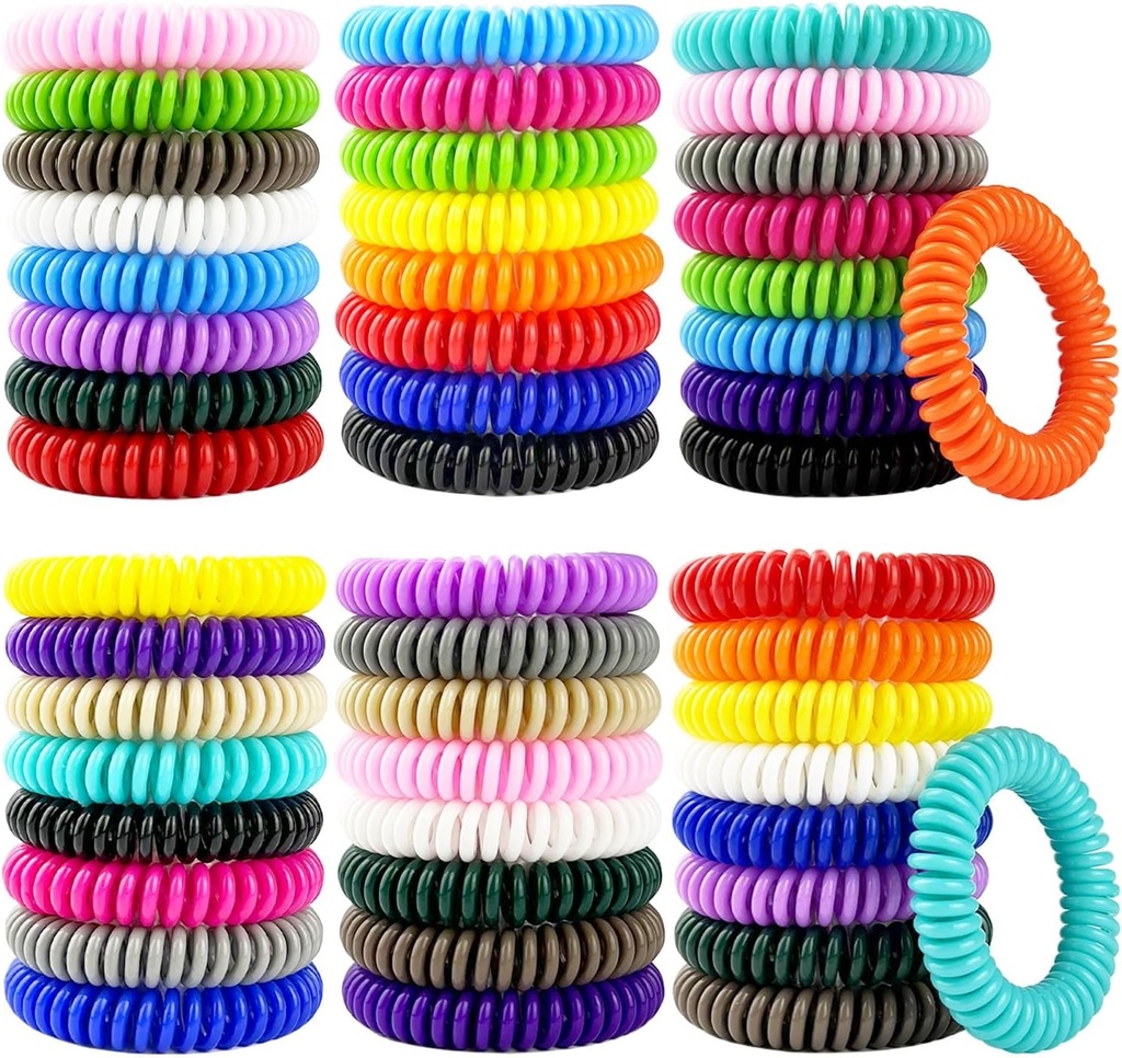 Moskito Repellent Armbänder 50 Pack, Individuell Wrapped Moskito Repellent Bands mit 60 Pcs Moskito Repellent Aufkleber, DEET-Free Moskito Armbänder Patches für Erwachsene und Kinder Indoor Outdoor