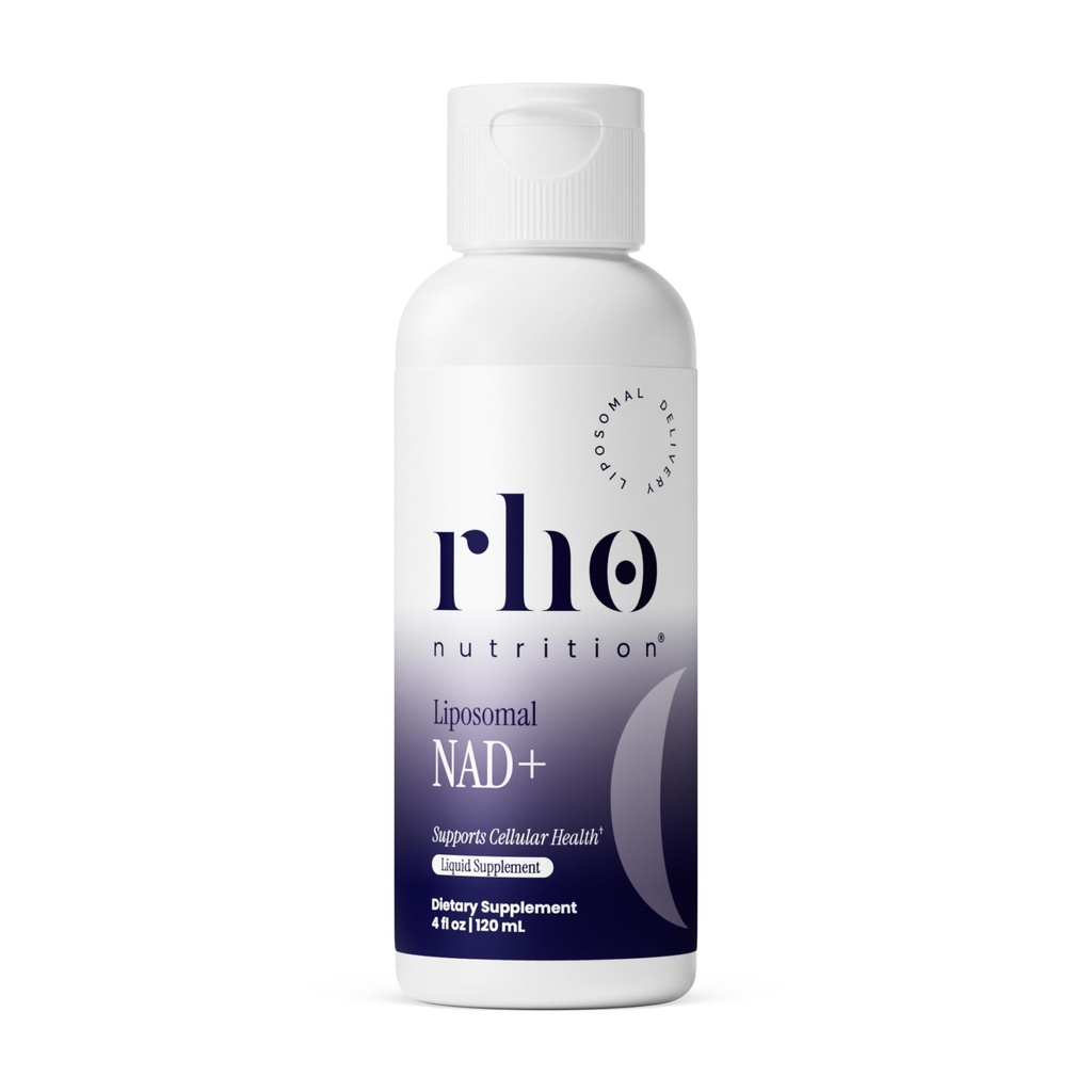 Rho Nutrition Liposomal NAD+ – Flüssige Ergänzung zur Unterstützung der Absorption – Aktive Form von NAD+ Hilft zur Unterstützung normaler zellulärer Gesundheit, gesunder Alterung, Energiemetabolismus und allgemeine Vitalität