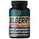 10in1 Bilberry-Extrakt für Augen-Ergänzung für 3 Monate - Äquivalent 9260mg mit Grape Seed, Karotte, Elderberry, Eyebright, Quercetin &amp; More Kräuter - Non-GMO, Gluten Free - 90 Vegan Kapseln