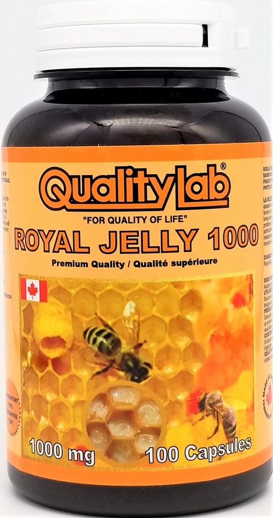 Royal Jelly 1000 mg 100 Softgel Kapseln (Made in Canada)