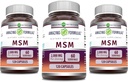Erstaunliche Formeln MSM (Methylsulfonylmethan) Supplement | 2000 Mg Per Serving | Kapseln | Non-GMO | Gluten Free | Made in USA (3 Pack, 120 Count)