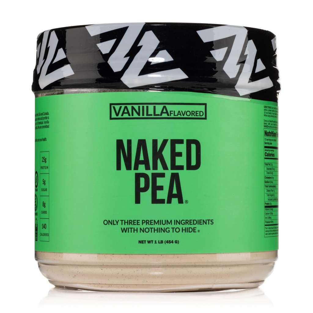 Vanilla Pea Protein Isolate von North American Farms, Nur 3 Zutaten, Vanille Vegan Protein, Gluten-Free, Soy Free, GMO Free - 1LB