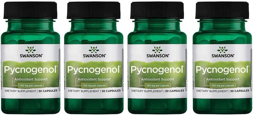 Swanson Pycnogenol 100 Milligramme 30 Kapseln 4 Packung