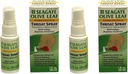 Seagate Produkte Homeopathic Olive Blatt Throat Spray (Pack mit 2) 1 Unze Himbeer-Spearmint