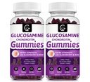 GORNVB Glucosamin Chondroitin-Gummi mit MSM & Elderberry Extra Strength - Flexibilitätsunterstützung, antioxidative Immununterstützungsergänzung für Erwachsene, Männer und Frauen - 60 Chondroitin-Gummi (2 Packung)